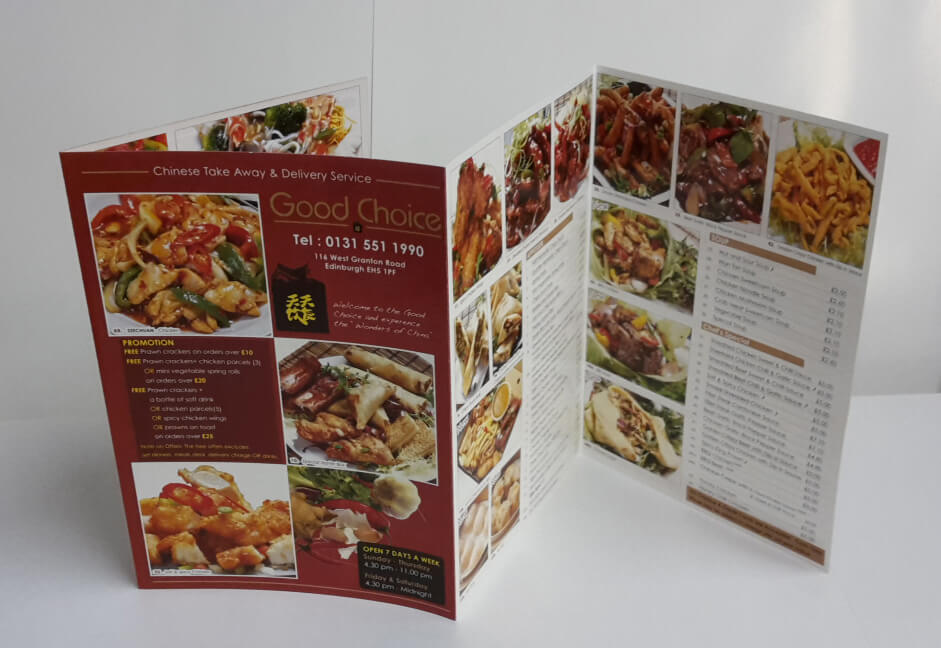 GOOD CHOICE TAKEAWAY MENU