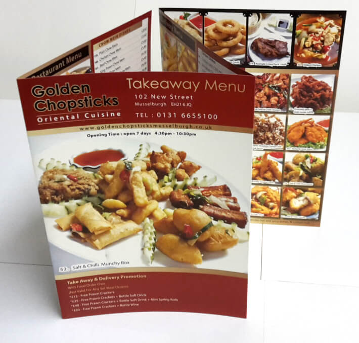 GOLDEN CHOPSTICKS TAKEAWAY MENU